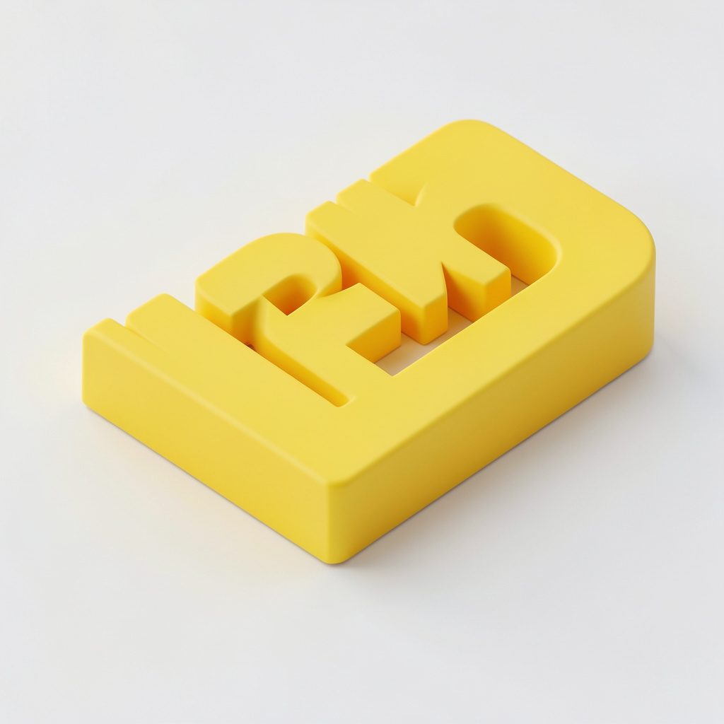 A modern magazine-style logo mark rendered in bold yellow and black tones with a dark background, giving an energetic editorial mood